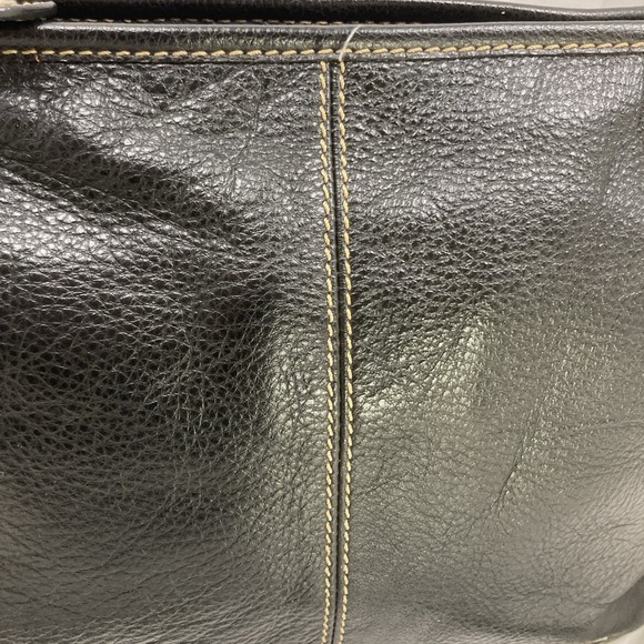 The Sak Black Shoulder Strap Pebbled Leather Soft Purse Bag - Picture 8 of 12